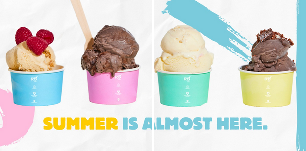Truly Eco Gelato Cups – Bright, Compostable & Stylish