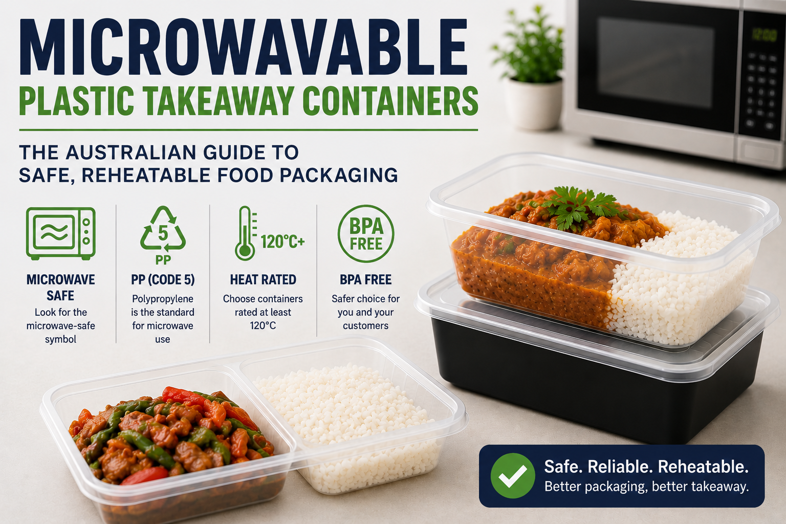 Microwavable Plastic Takeaway Containers: The Australian Guide to Safe, Reheatable Food Packaging