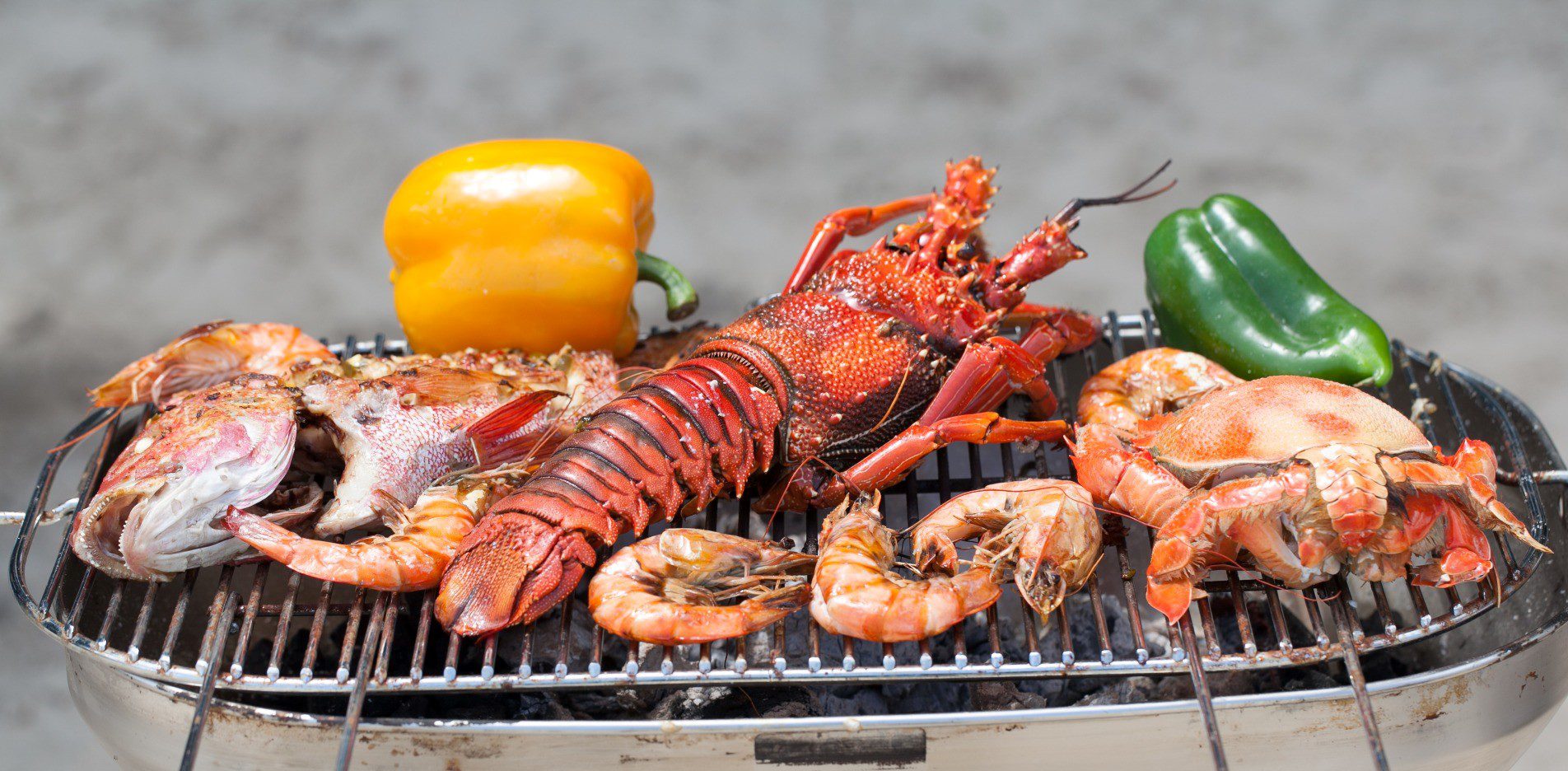 Seychelles seafood at its finest - on the beach.