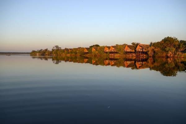 Chobe Water Villas seen from Chobe River