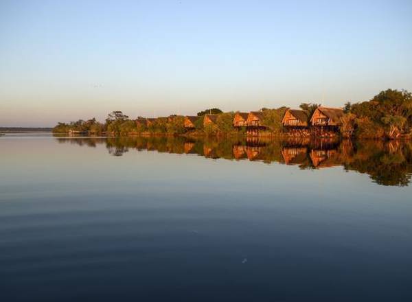Chobe Water Villas seen from Chobe River