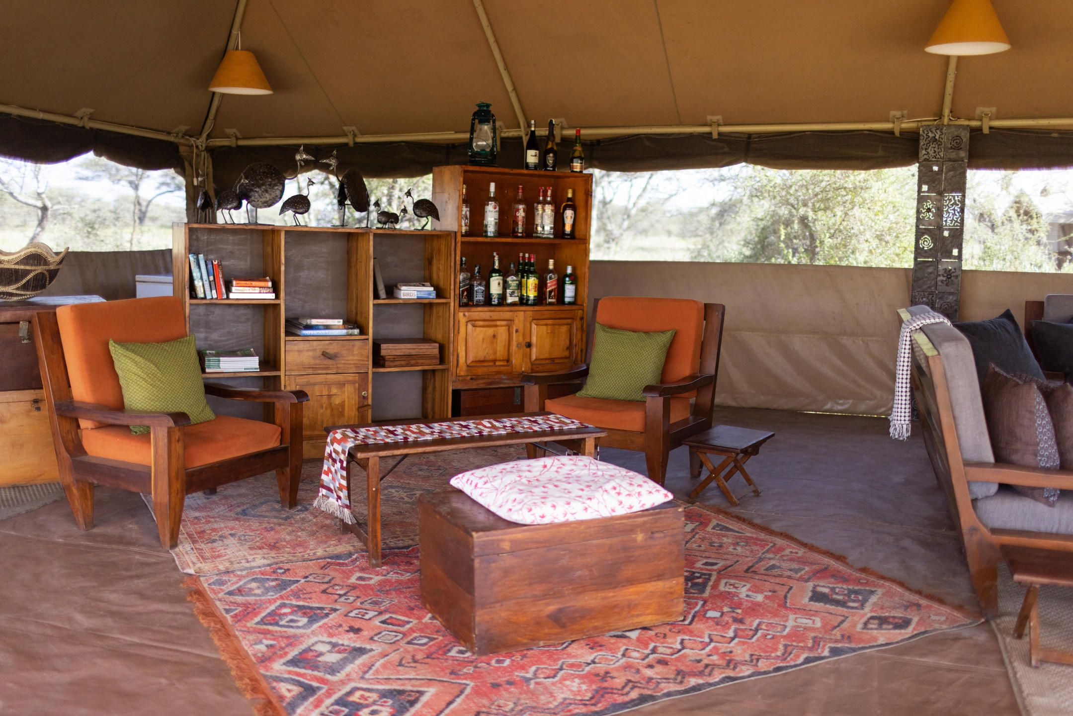 Ndutu Wilderness Camp luxury tented lounge