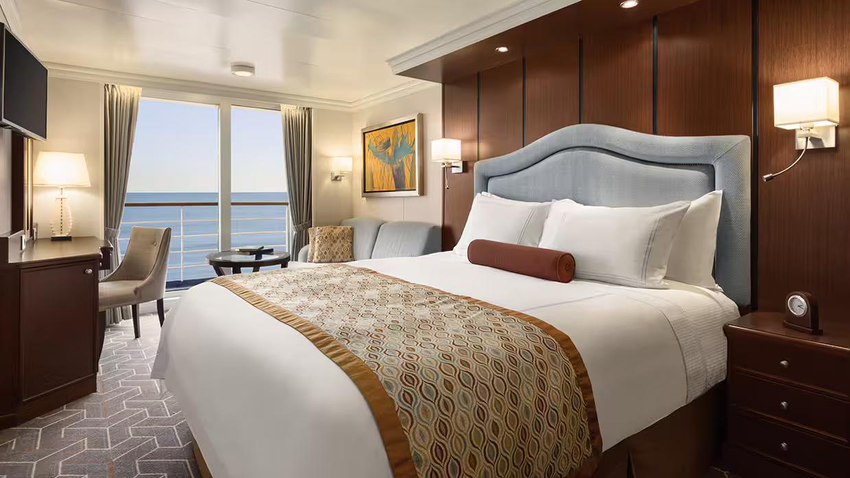 Marina Stateroom – Contemporary design with private veranda
