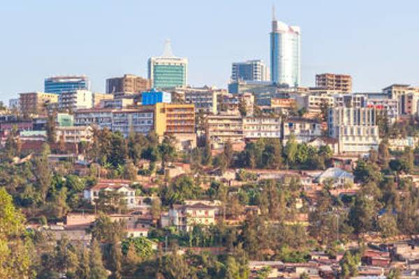 Kigali skyline with buildings