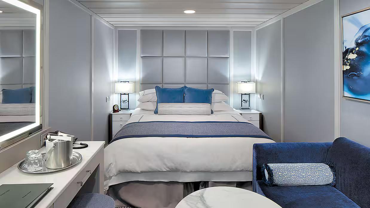 Sirena Inside Stateroom – Comfortable cabin with Oceania’s signature style