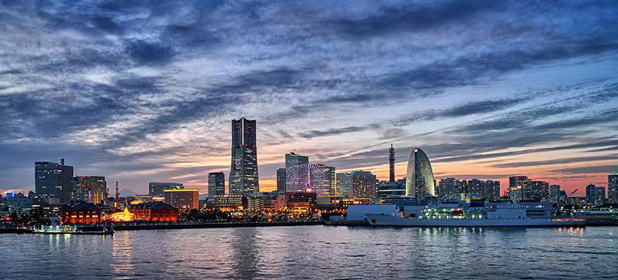 Skyline of Tokyo (Yokohama), Japan