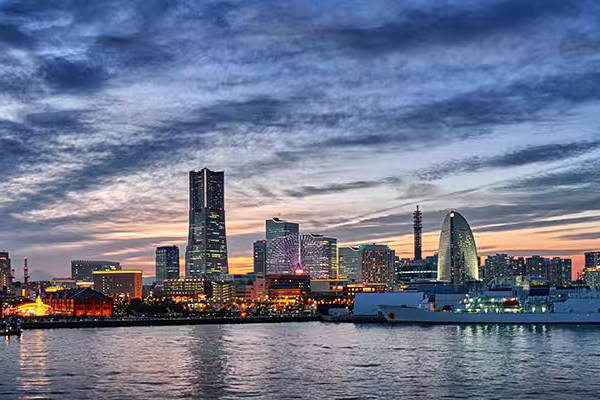 Skyline of Tokyo (Yokohama), Japan