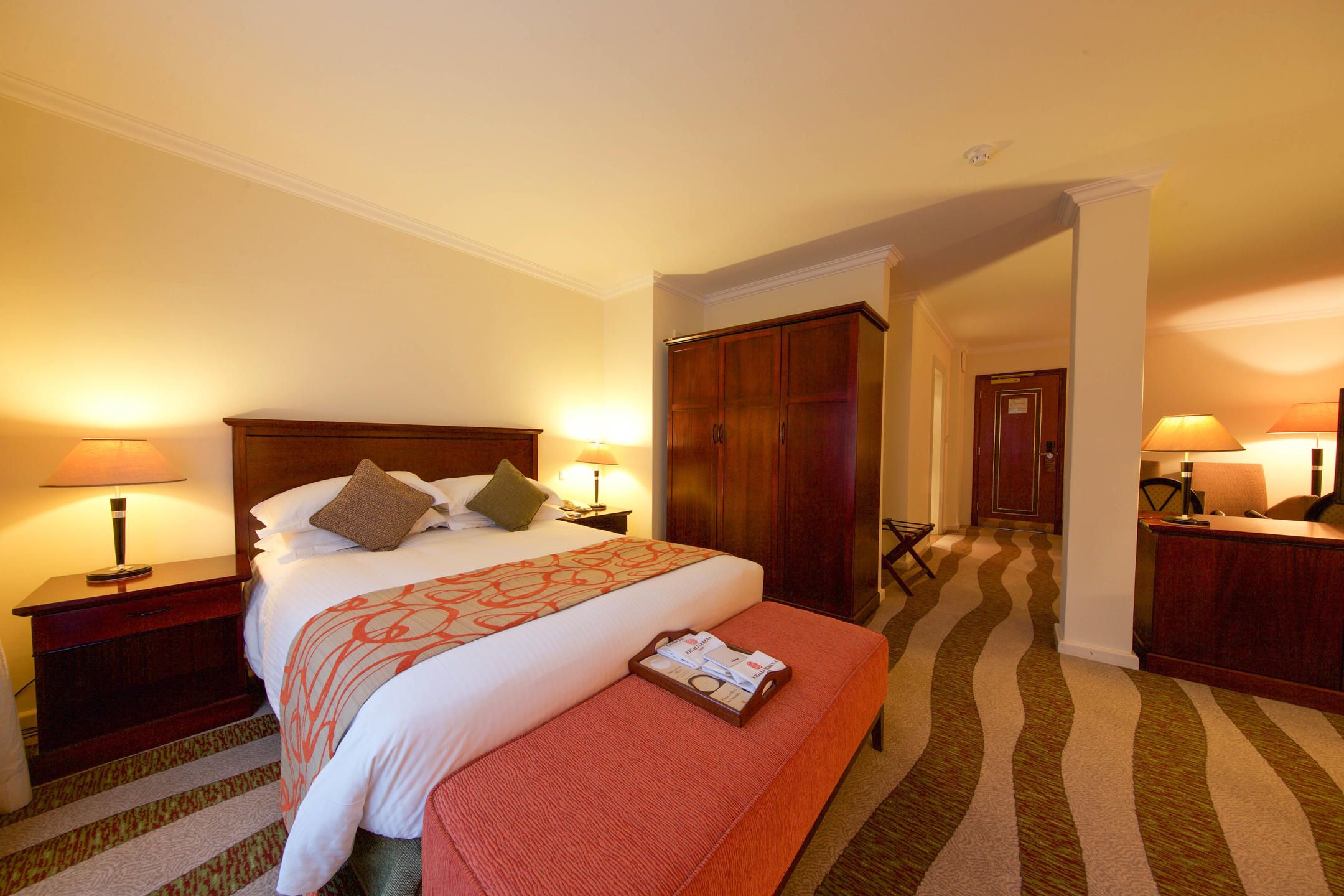 Bedroom with double bed and en suite bathroom
