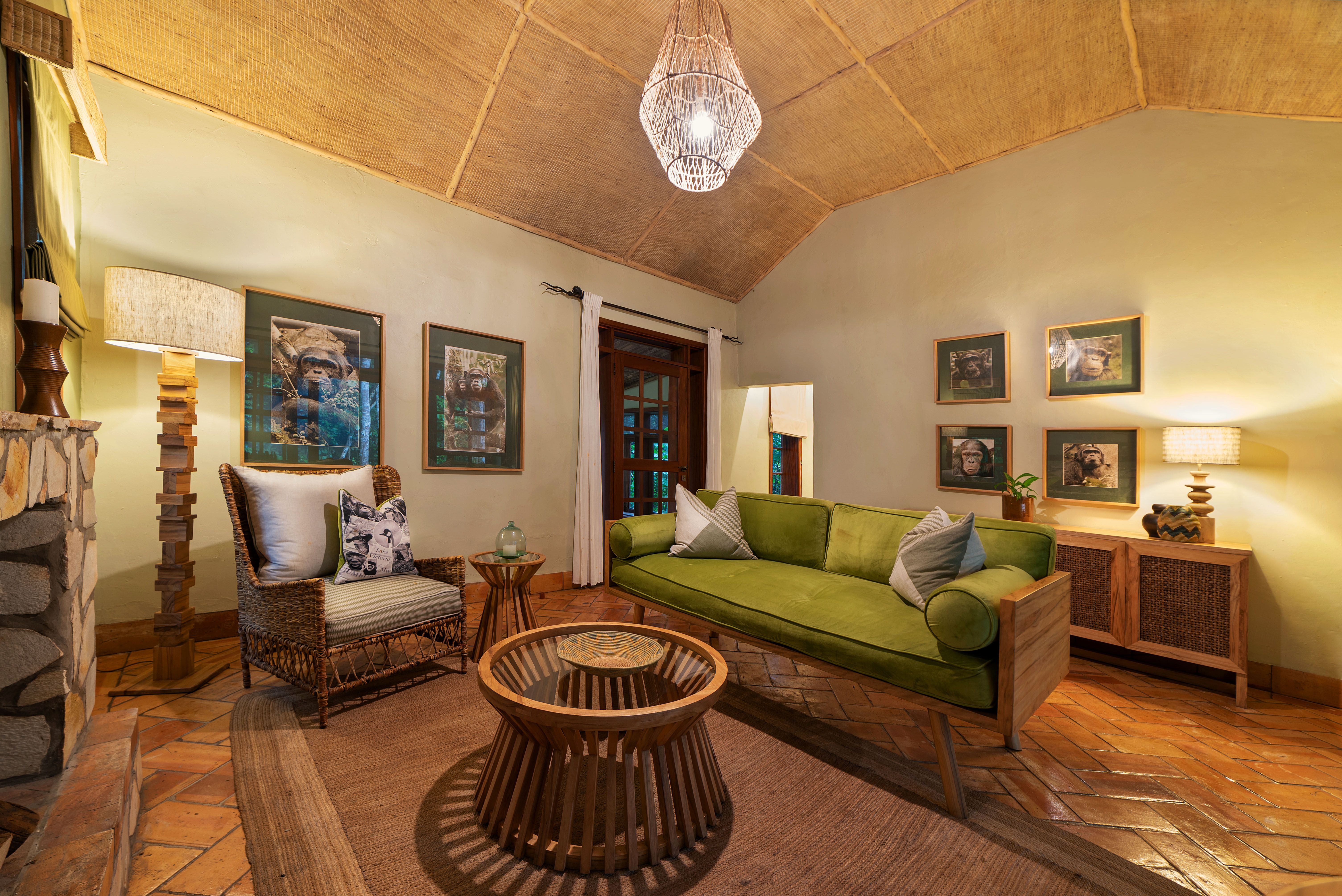 Lounge area of honeymoon cottage