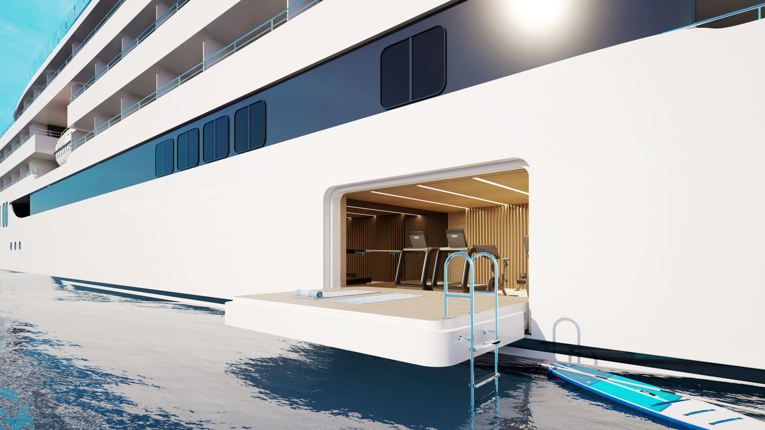 Gym on board Emerald Kaia