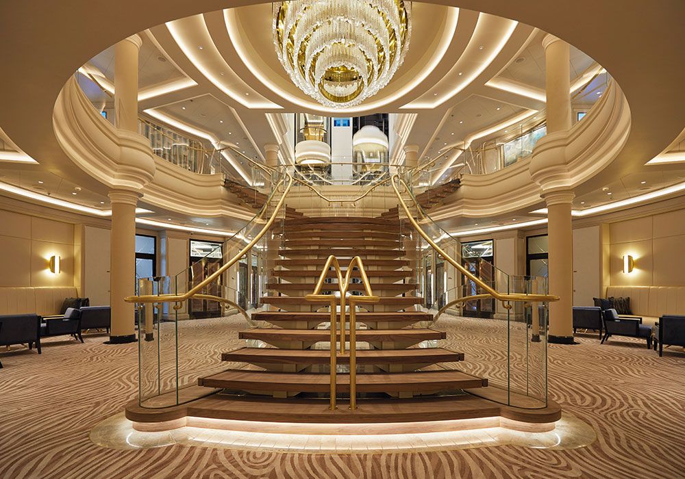 Seven Seas Splendor - Atrium Staircase
