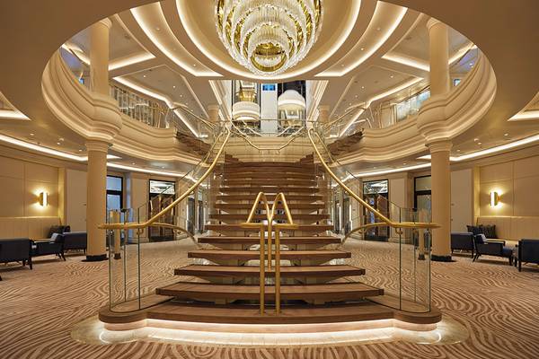 Seven Seas Splendor - Atrium Staircase