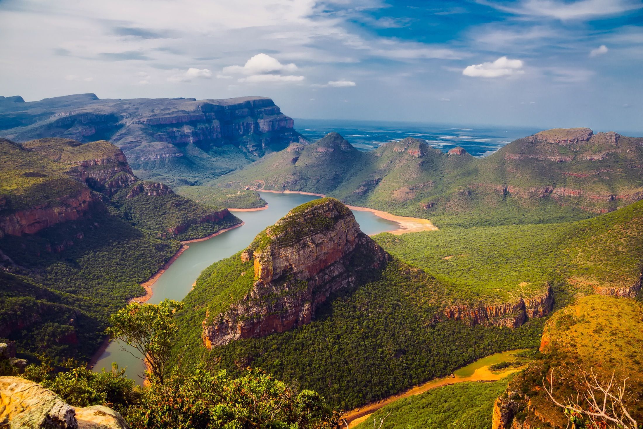 Mpumalanga Blyde River Canyon with lush mountains