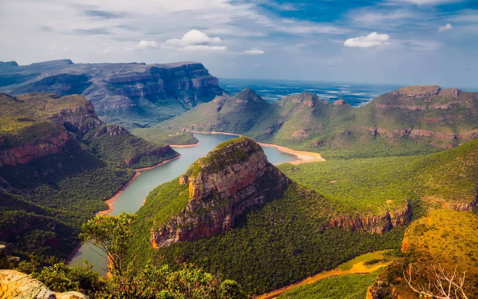 Mpumalanga Blyde River Canyon with lush mountains
