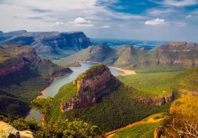 Mpumalanga Blyde River Canyon with lush mountains