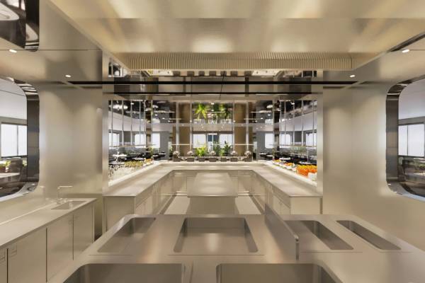 Open Kitchen at La-Cucina - Dining on Emerald Kaia