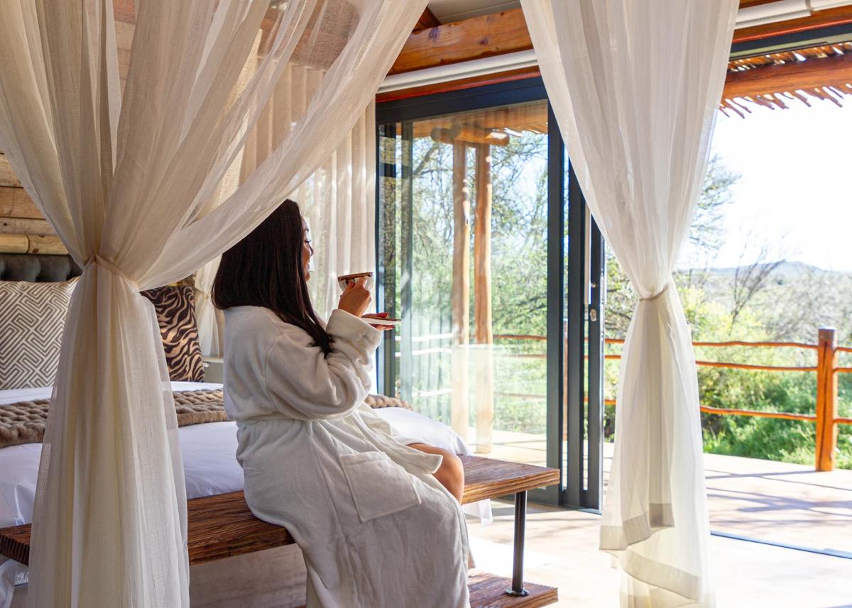 Luxury villa bedroom at Mont Eco Private Game Reserve
