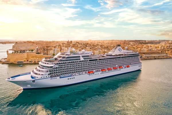 Oceania Riviera at sea near Malta