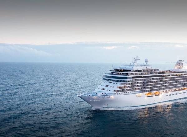 Seven Seas Splendor on the open sea