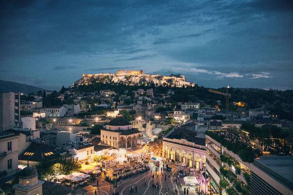 Athens by night