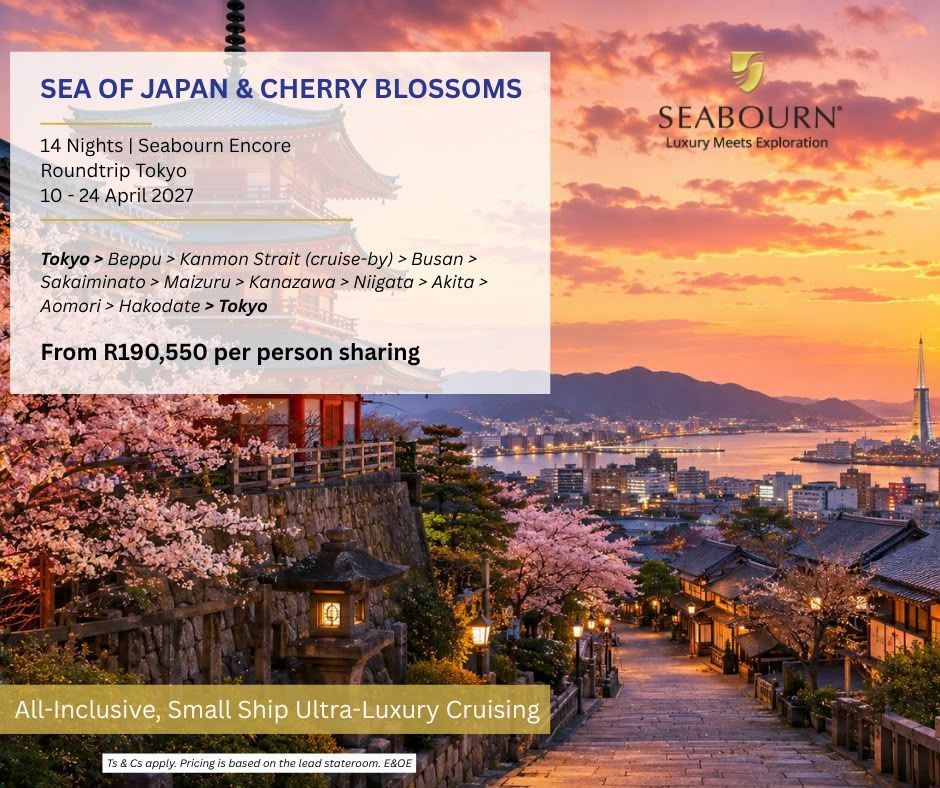 Sea of Japan & Cherry Blossoms, Seabourn Encore