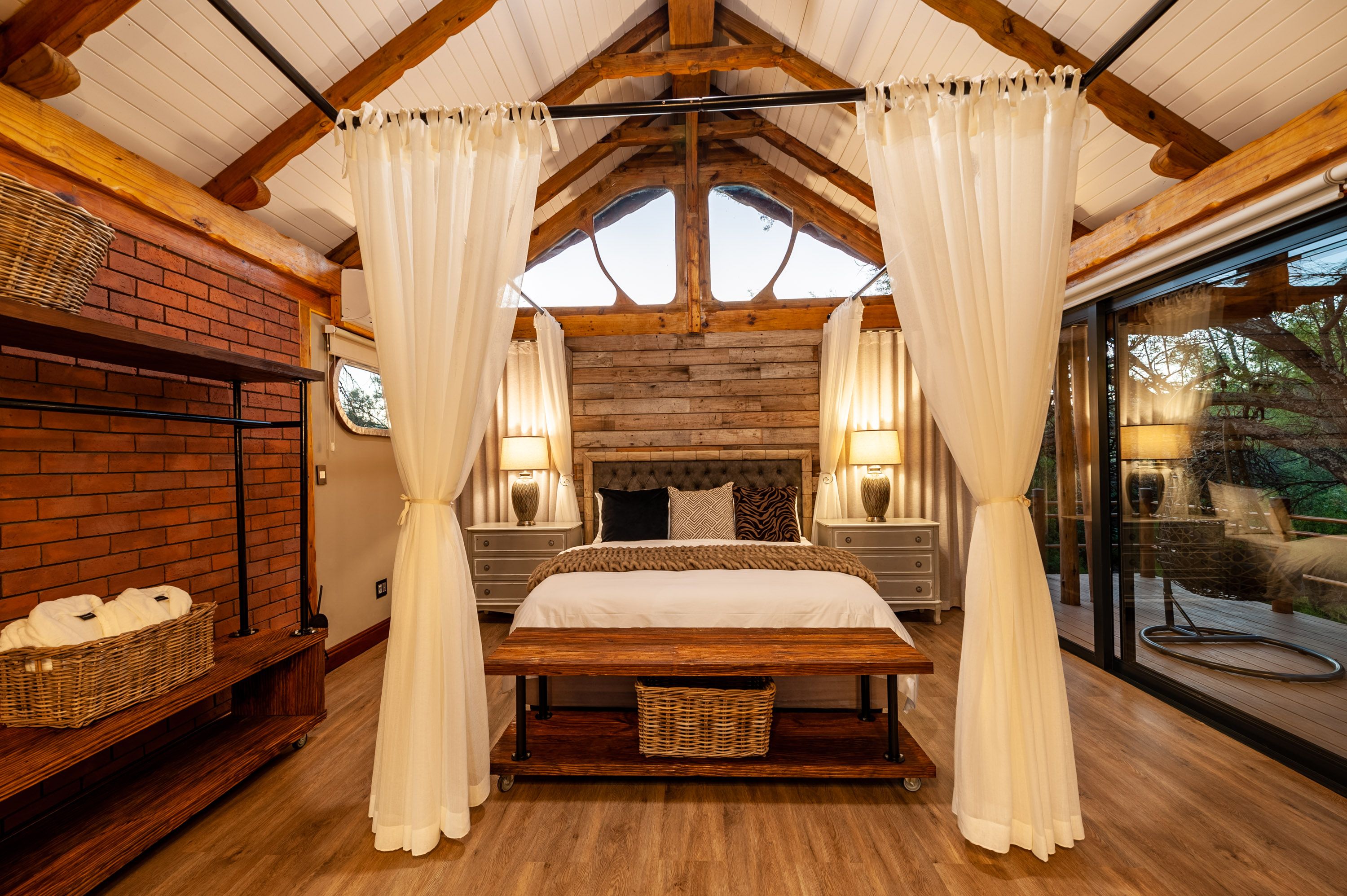 A luxury king size bed