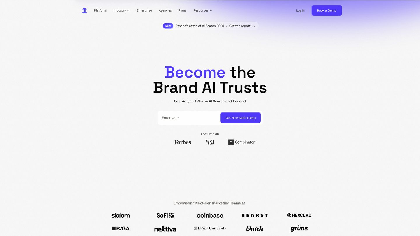 Screenshot of https://athenahq.ai