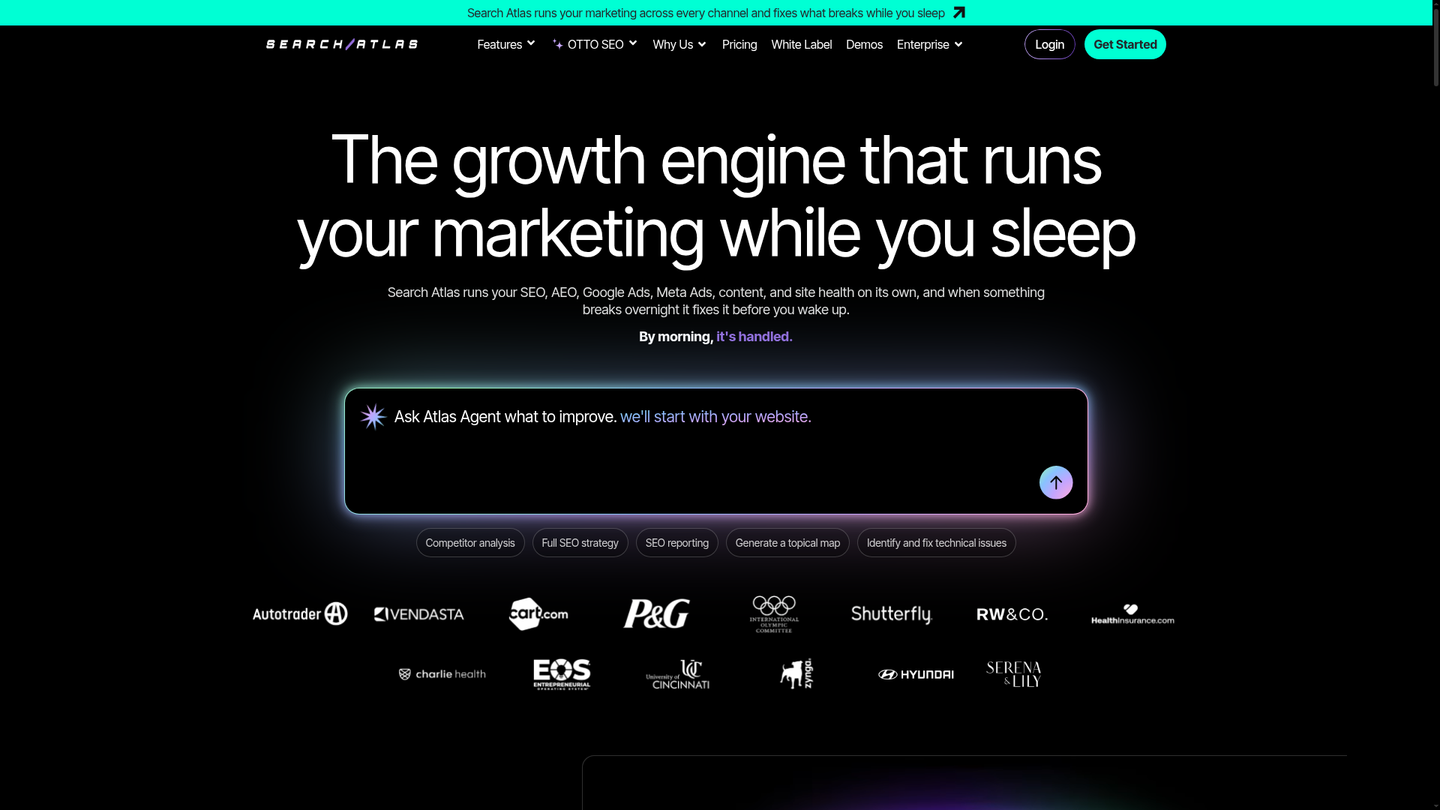 Screenshot of https://www.searchatlas.com