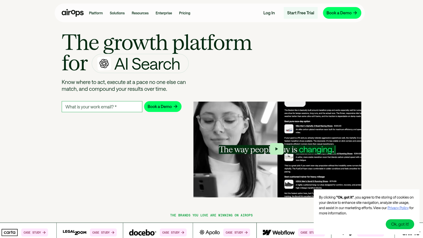 Screenshot of https://airops.com
