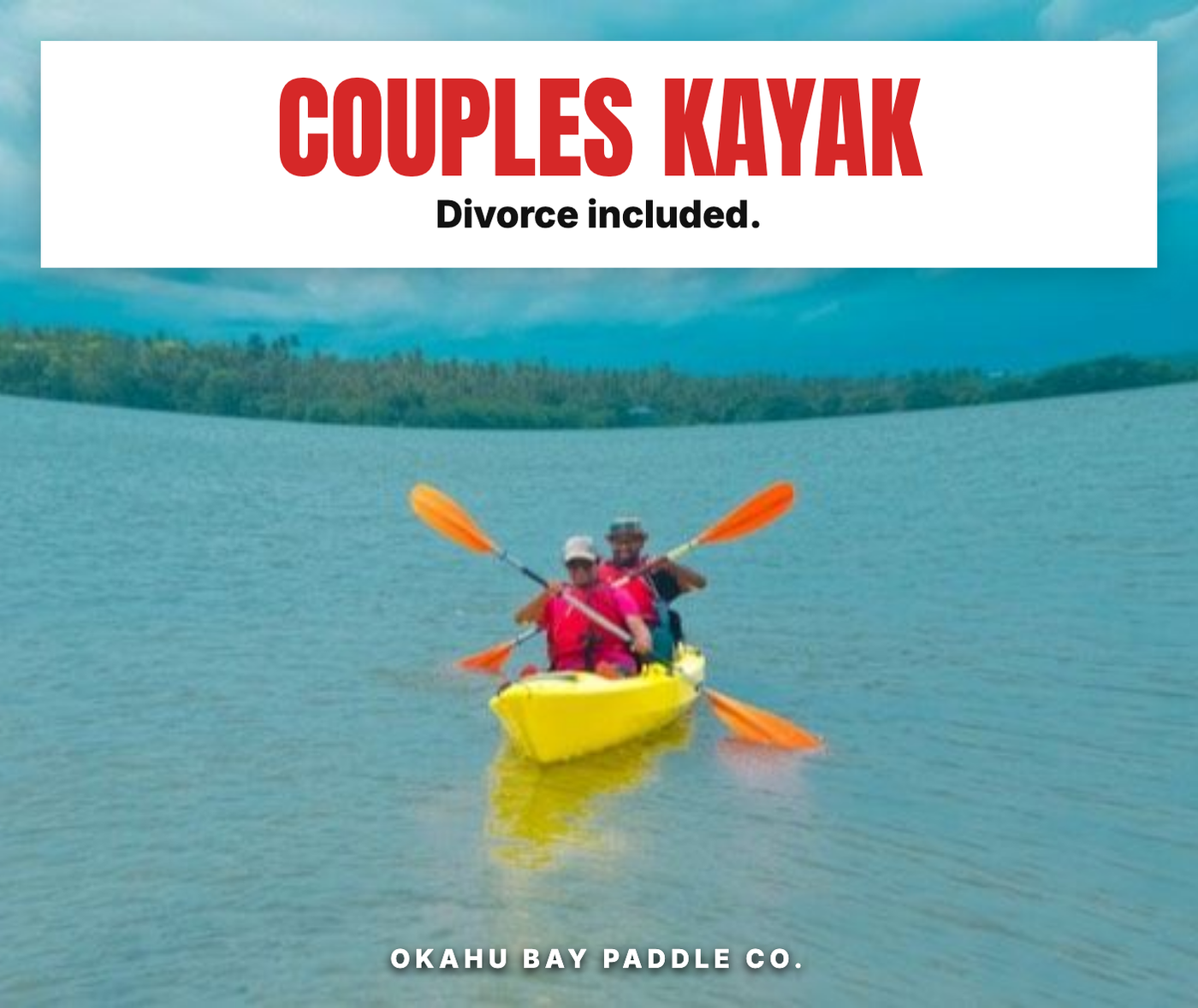 Couples kayak: divorce included.