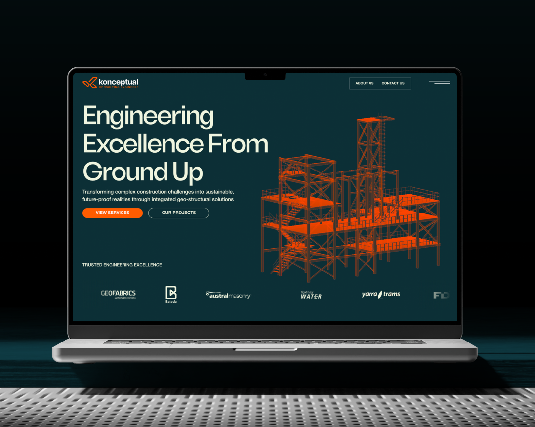 Konceptual UX and UI design screen