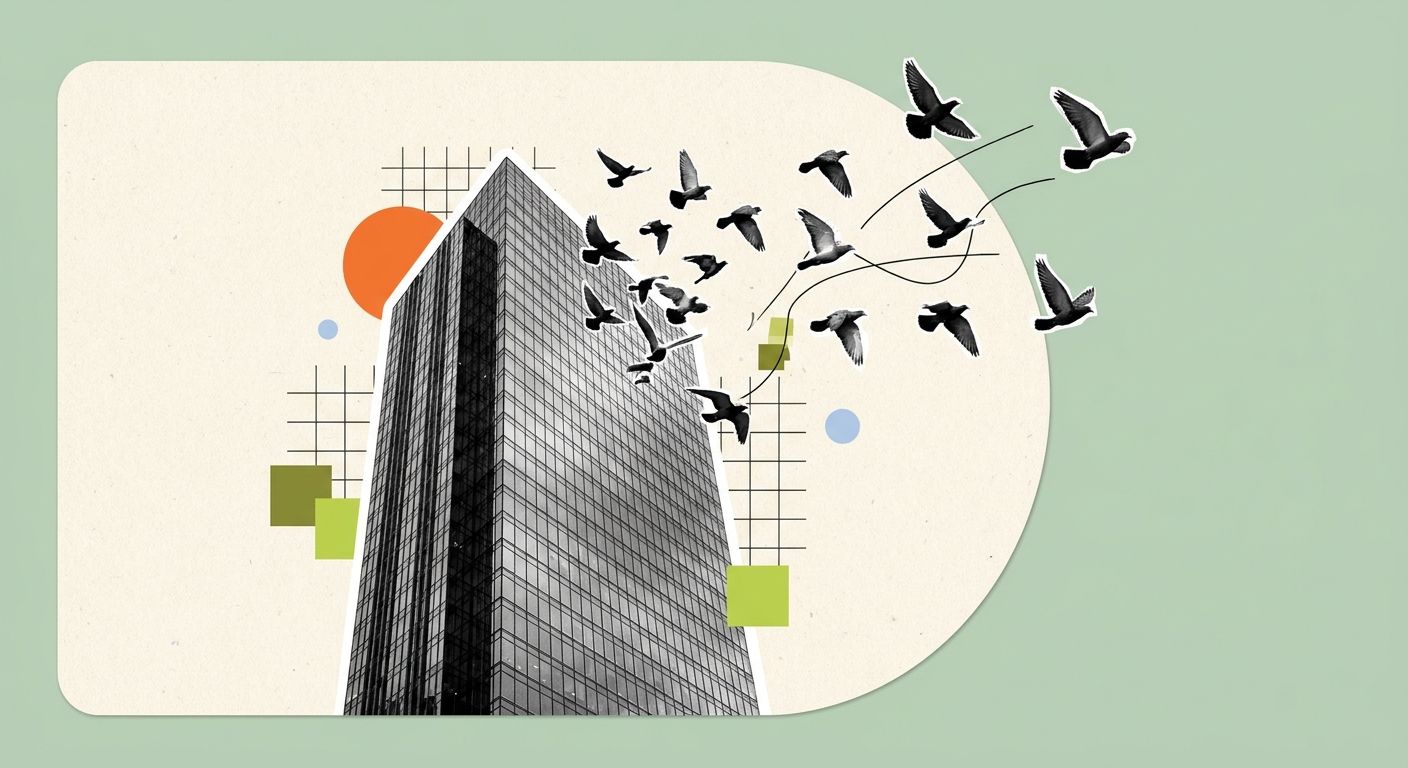 Collage-style artwork used as the MyCentre case-study cover