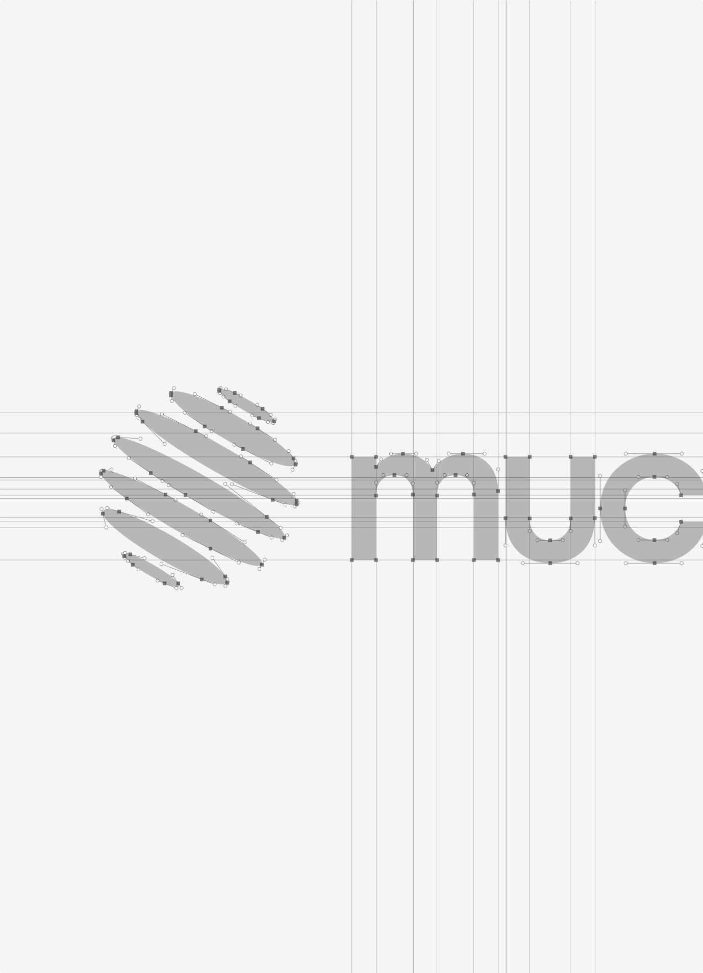 Construction grid of the Muchbetter logo
