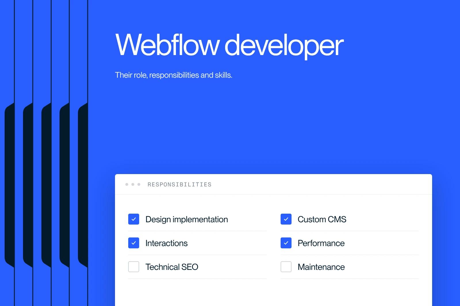 Synqro thumbnail: what a Webflow developer does, from building the site to technical SEO
