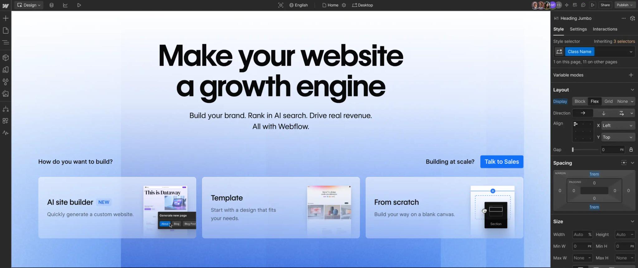 Comparatif des alternatives à Webflow
