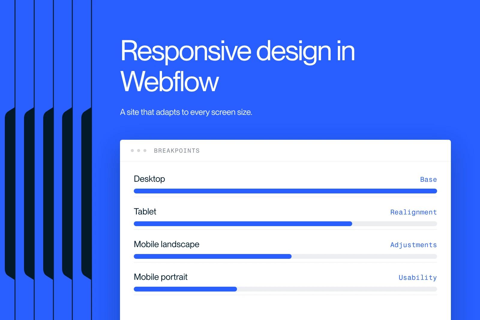 Synqro thumbnail: Webflow breakpoints, from desktop to mobile