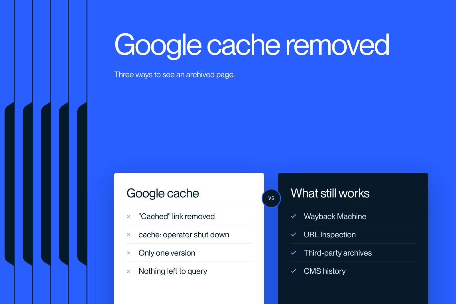 Synqro thumbnail: what disappeared with Google cache versus the methods that still work