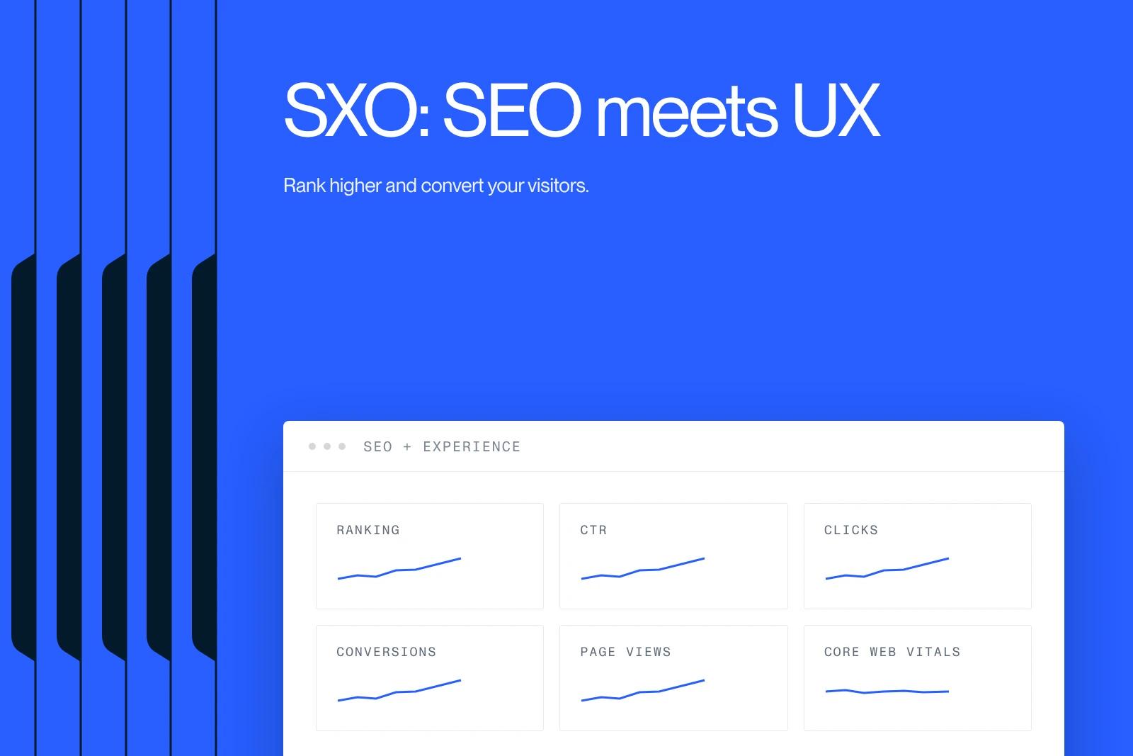 Synqro thumbnail: search and experience metrics rising together