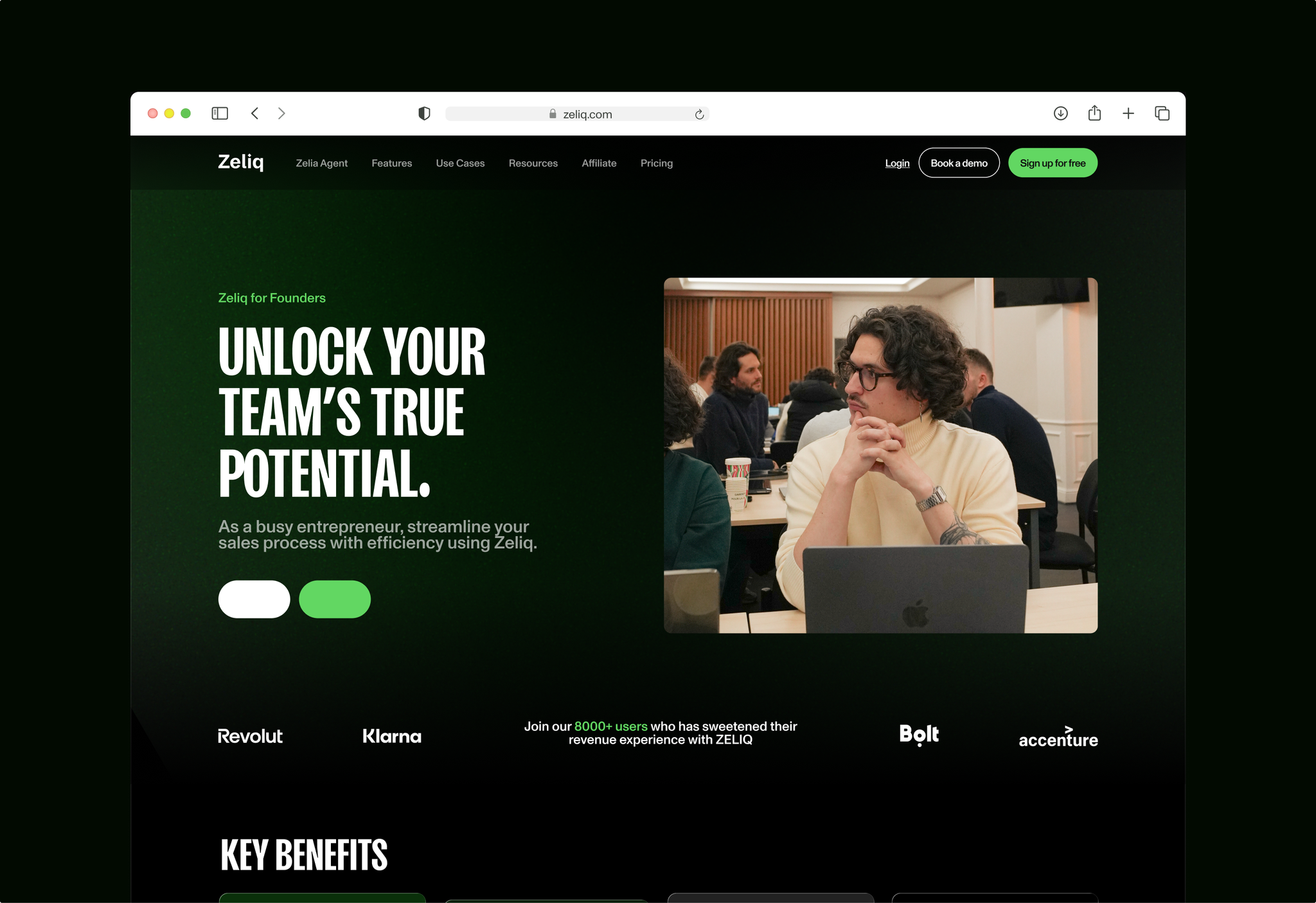 Zeliq page for founders: unlock your team's true potential