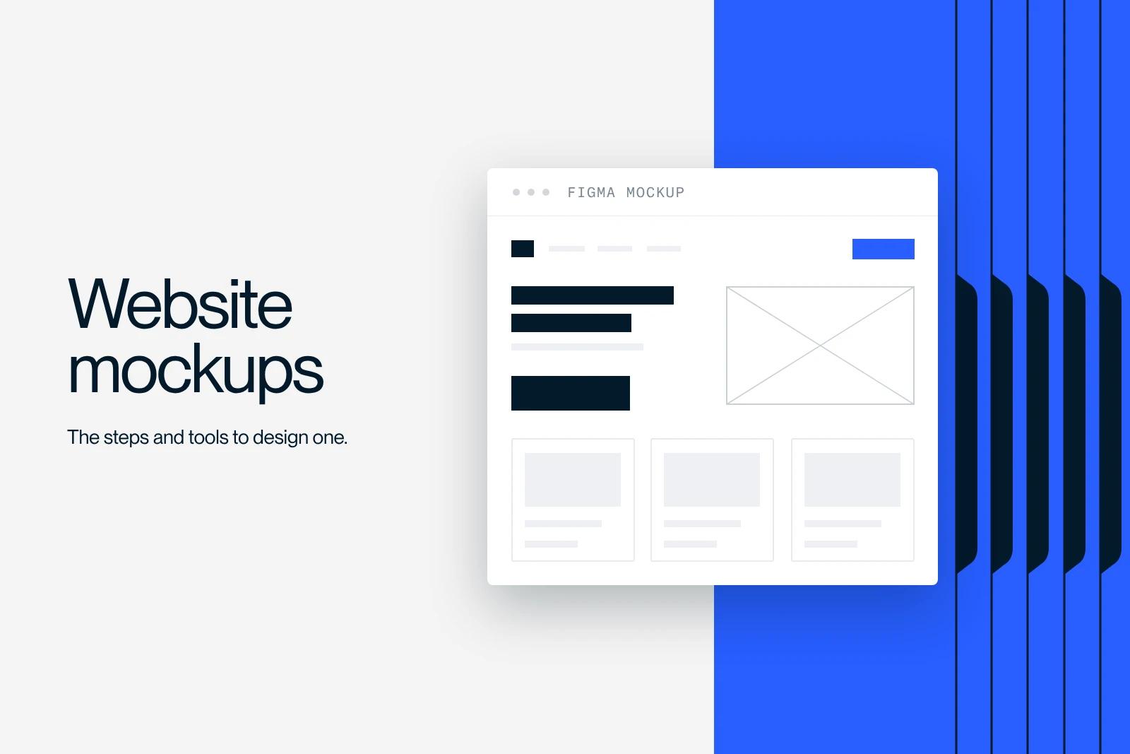 Synqro thumbnail: the wireframe mockup of a website page