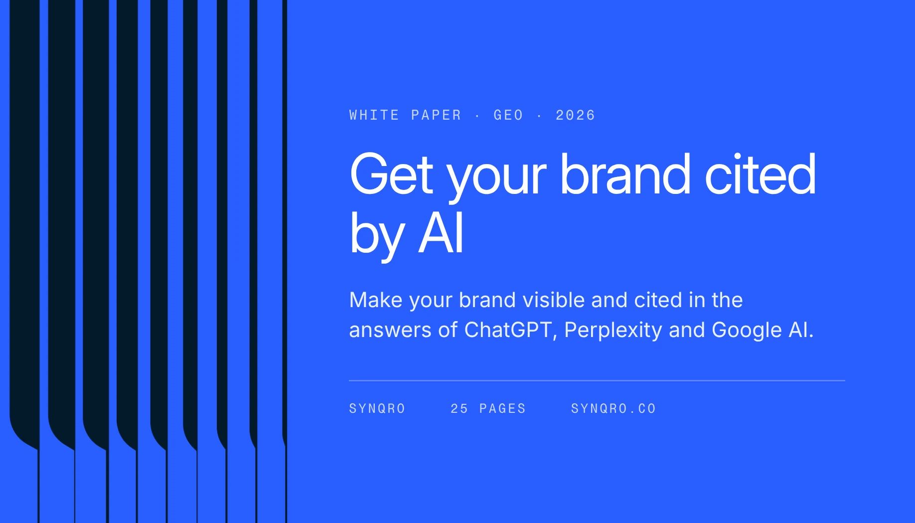GEO White Paper: get your brand cited by AI