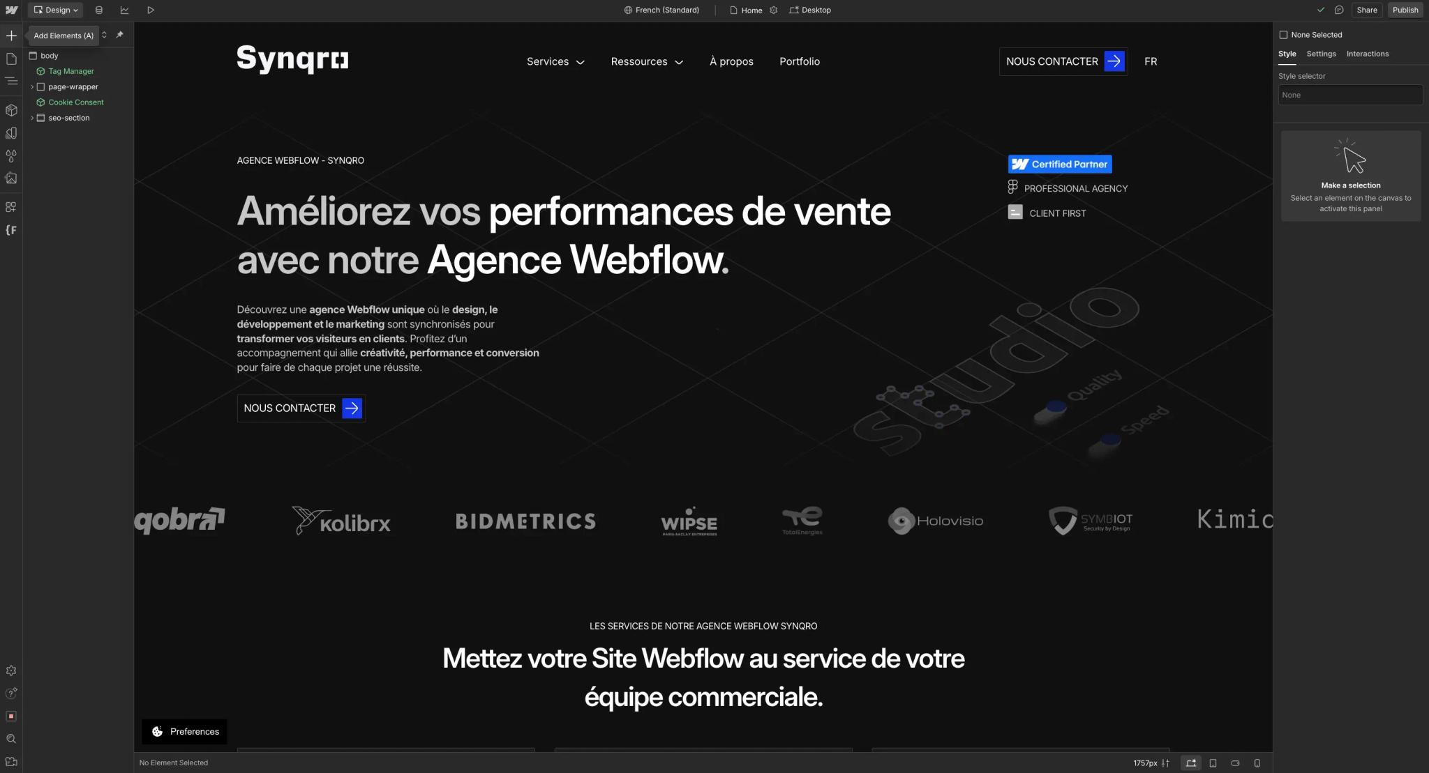 interface webflow