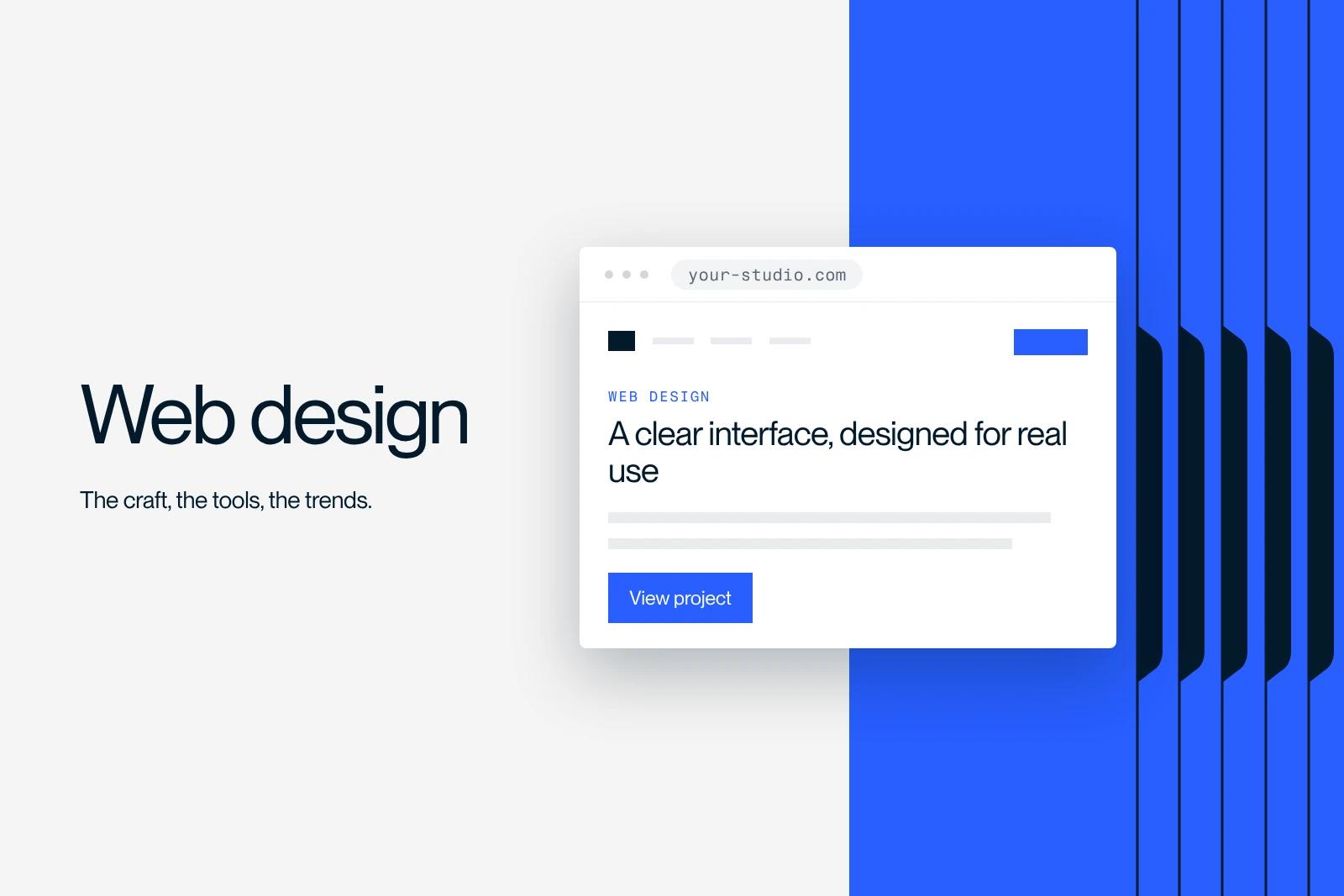 Synqro thumbnail: mockup of a clean web page design in a browser