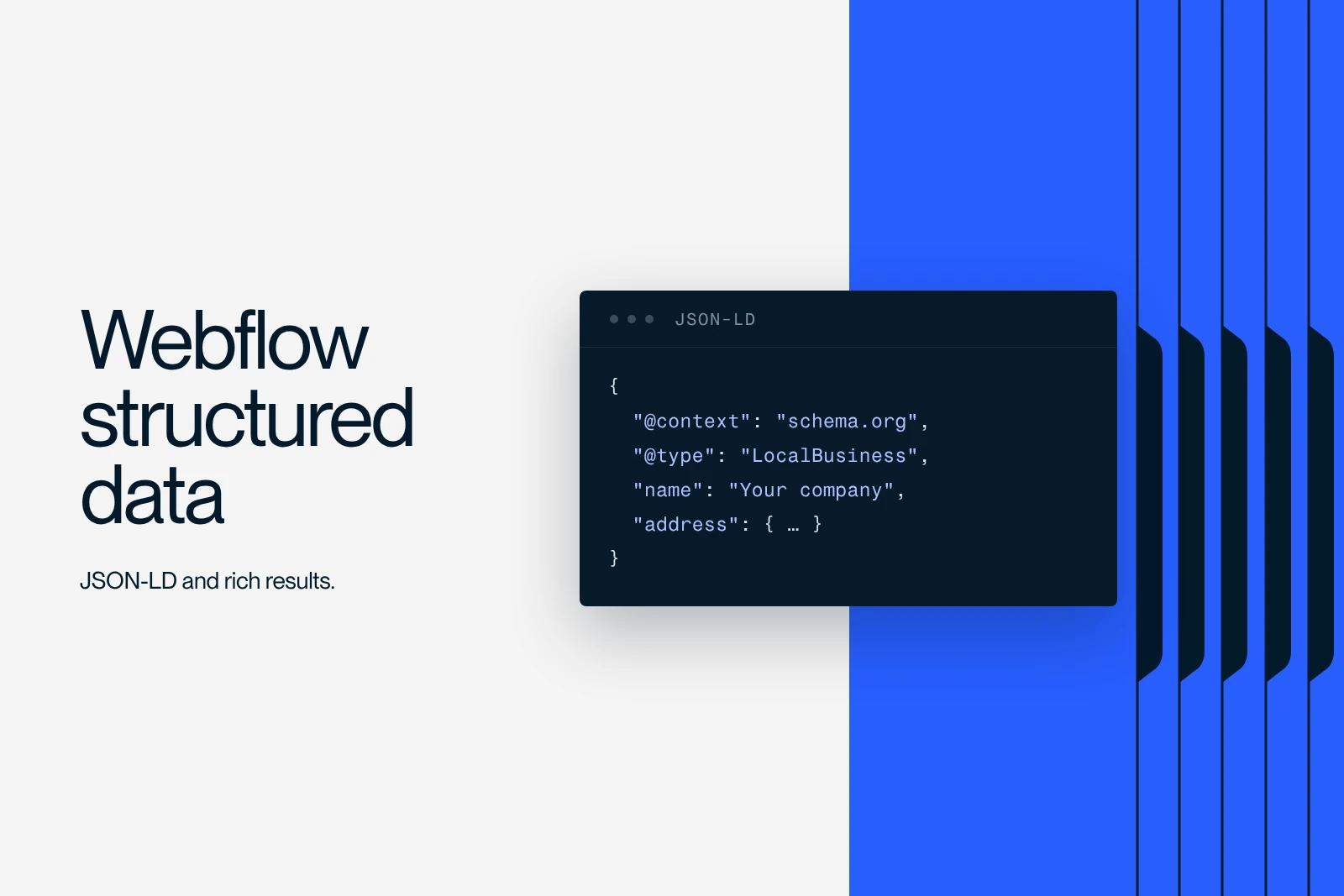Synqro thumbnail: LocalBusiness JSON-LD script to add to Webflow