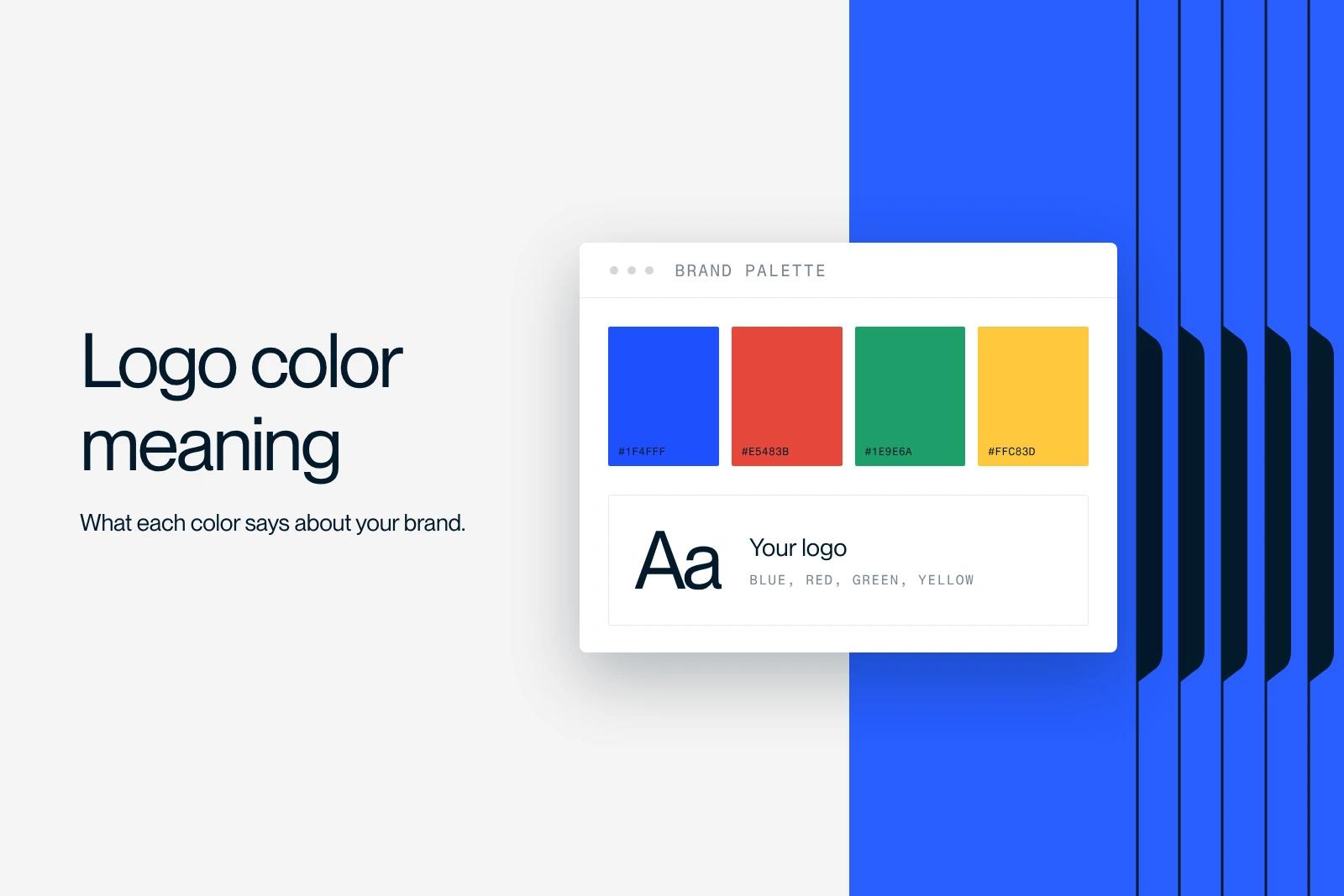 Synqro thumbnail: a logo color palette in blue, red, green and yellow, with a type specimen