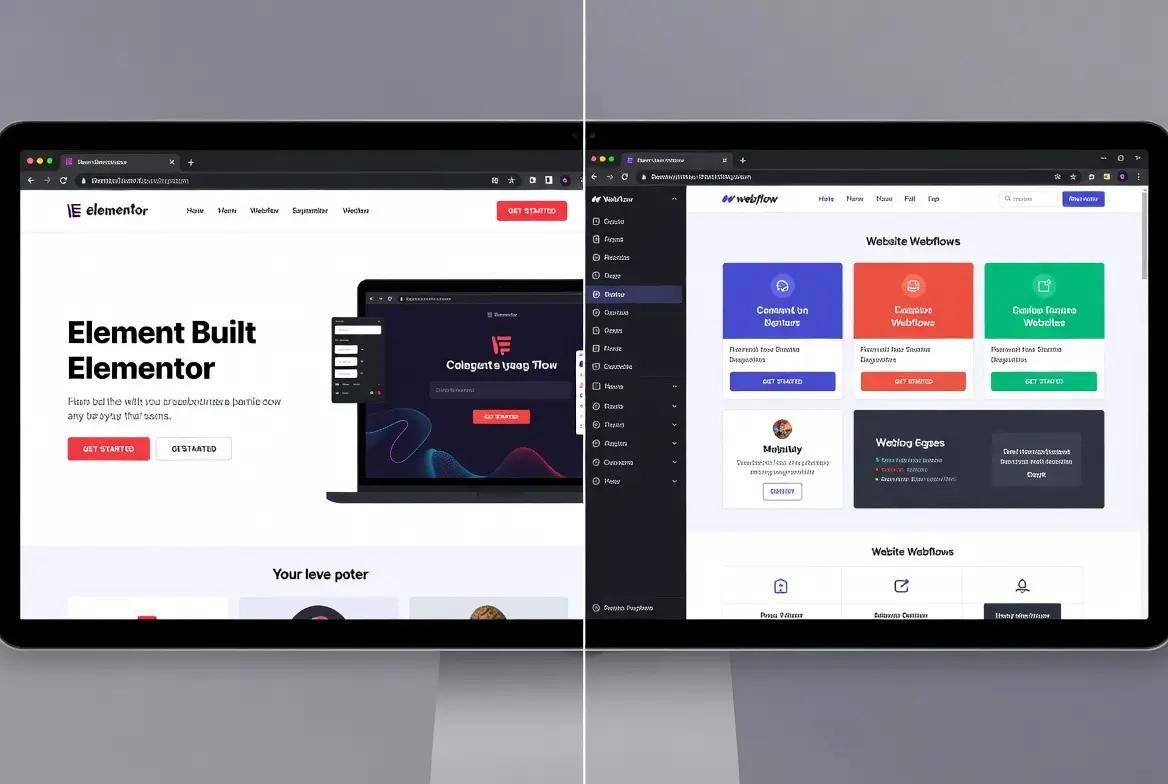 Les différences entre Webflow et Elementor