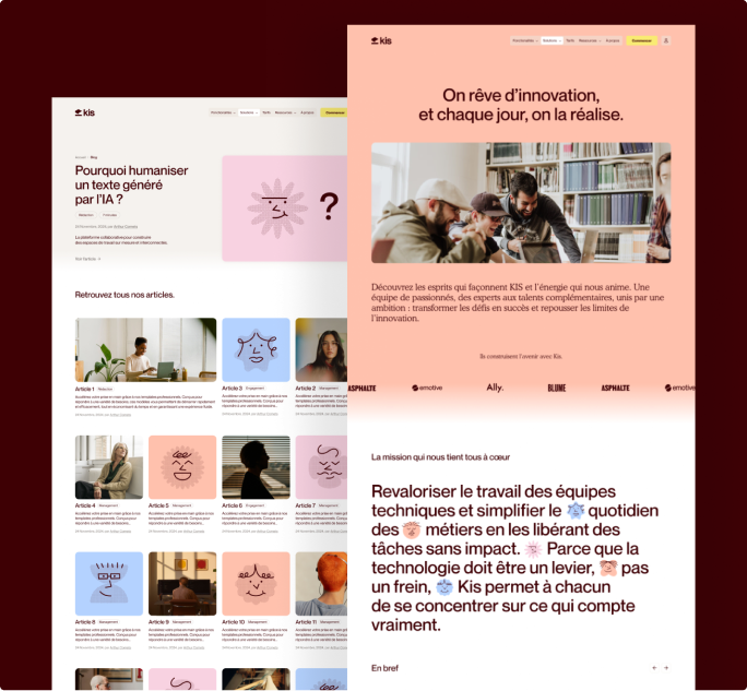 The finished site, on desktop and mobile