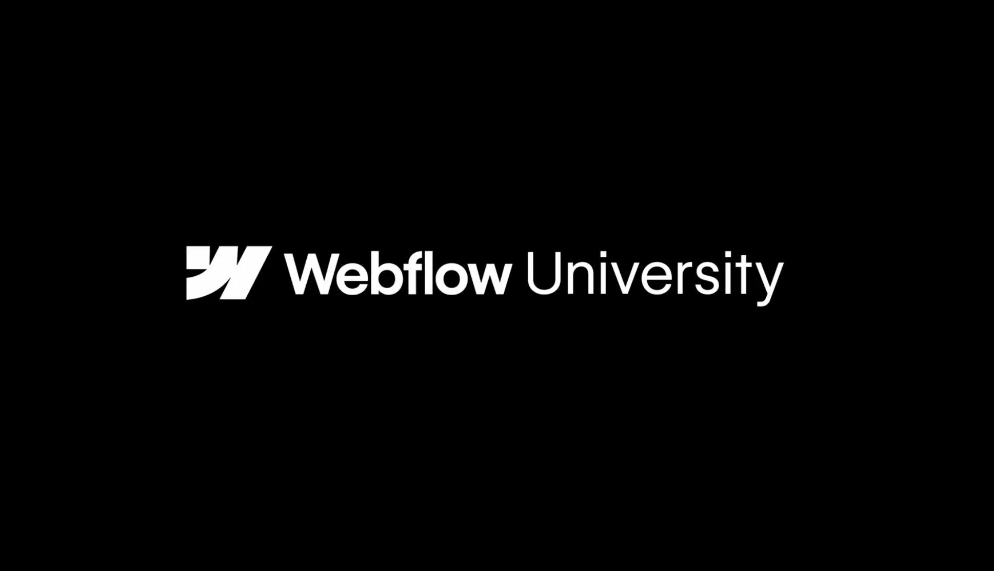 Logo de Webflow University