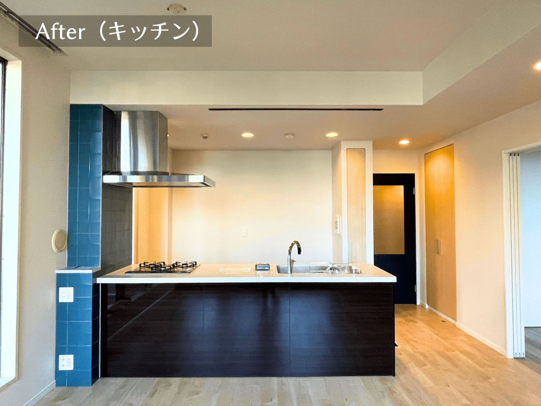 ペニンシュラキッチンのある暮らしの写真 3