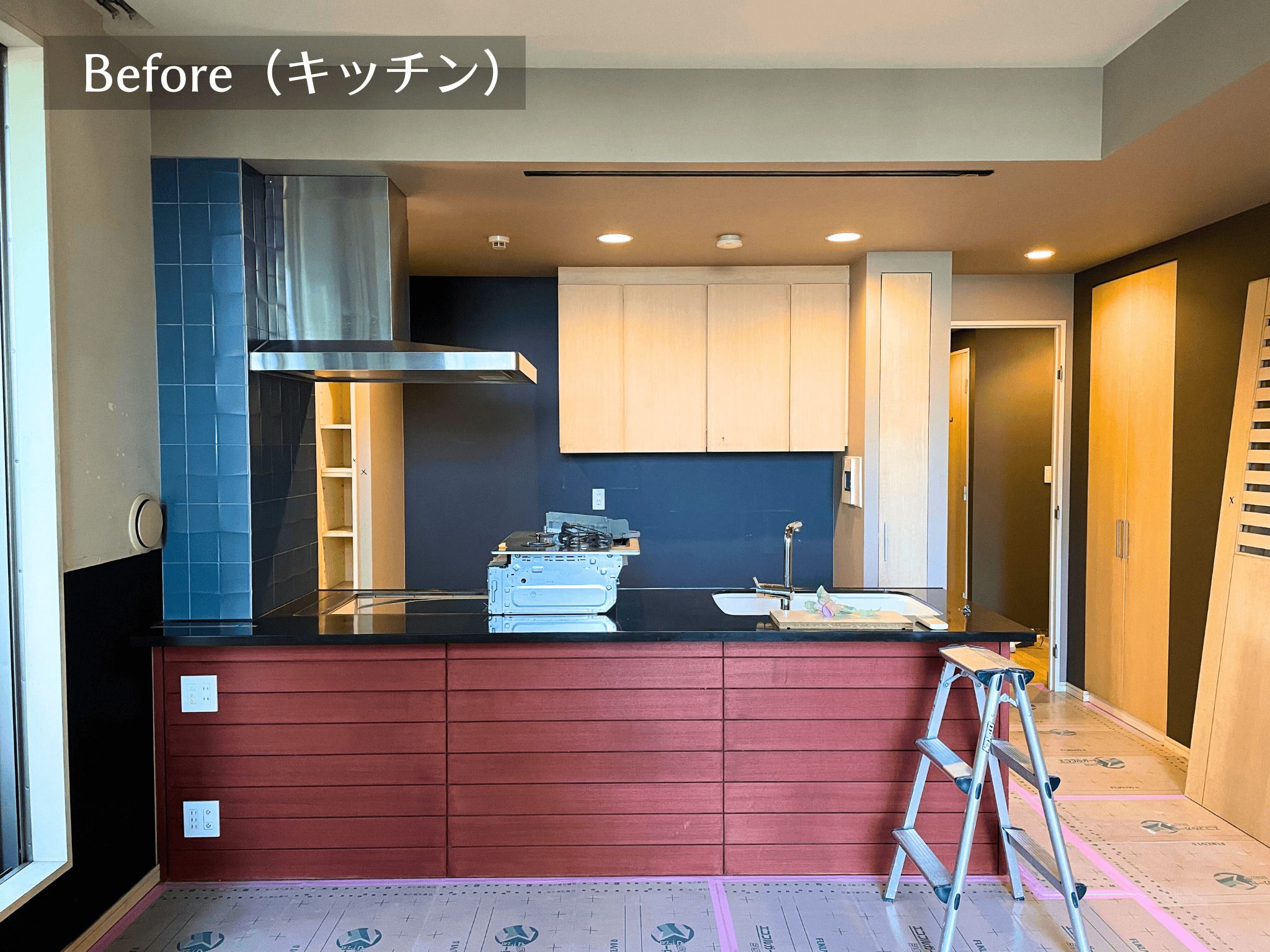 ペニンシュラキッチンのある暮らしの写真 1